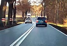 Tak szalał pirat drogowy w audi. Wyprzedzał na czołówkę na podwójnej linii ciągłej (ZDJĘCIA CZYTELNIKA)
