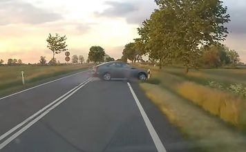 Makabryczny wypadek. Zginął pasażer. Kierowca był kompletnie pijany. Wszystko nagrała kamera (FILM)