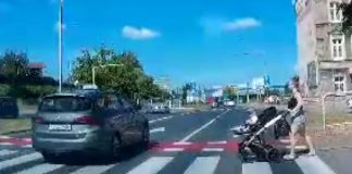 Nieodpowiedzialny taksówkarz z Zielonej Góry ukarany mandatem 1 tys. zł i 20 puntami karnymi (FILM)