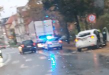 Zderzenie ciężarówki i osobówki w Zielonej Górze (ZDJĘCIA CZYTELNIKÓW)