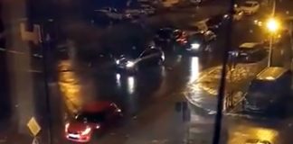 Na ulicy w Zielonej Górze było tak ślisko, że auta uderzały w barierki (FILM CZYTELNIKA)