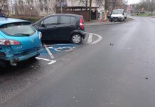 Zderzenie suzuki i mazdy w Zielonej Górze (ZDJĘCIA CZYTELNIKA)