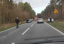 Sprawca zderzenia trzech samochodów pod Zieloną Górą dostał gigantyczny mandat