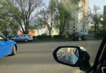 Zderzenie bmw i opla w Zielonej Górze (ZDJĘCIE CZYTELNIKA)