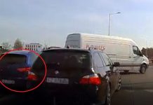 Kierowca seata oszalał. Tak wjechał na rondo w Zielonej Górze (FILM CZYTELNIKA)