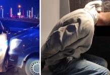 Złodziej uciekał jak szalony kradzionym mercedesem busem. Wpadł na policyjnej blokadzie