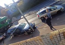 Zderzenie forda i citroena w Zielonej Górze (FILM CZYTELNIKA)