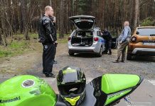 Motocykliści z Moto Zielona Góra zatrzymali pijanego kierowcę dacii. Przekazali go policji (ZDJĘCIA CZYTELNIKÓW )
