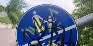 Ktoś zniszczył znaki na trasie rowerowej w Zielonej Górze. Górski: – Nagroda za wskazanie sprawców (ZDJĘCIA)