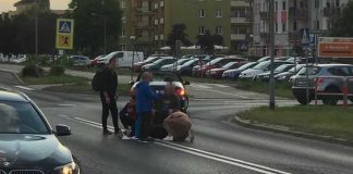 Potrącenie w Zielonej Górze. Dziewczyna wbiegła pod samochód (ZDJĘCIA CZYTELNIKA)
