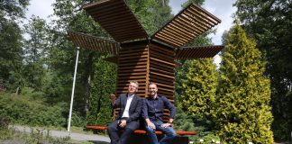 Tężnia stanęła w zielonogórskim Ogrodzie Botanicznym. To pierwsza taka konstrukcja w Polsce (ZDJĘCIA)