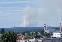 Pożar traw pod Krosnem Odrzańskim widać w Zielonej Górze (ZDJĘCIA CZYTELNIKA)