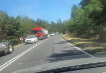 Korki na trasie pod Nowogrodem Bobrzańskim mają kilka kilometrów (ZDJĘCIA CZYTELNIKA)