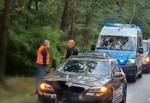 Co za zdarzenie koło Nowogrodu Bobrzańskiego. Koło oderwało się od mazdy i wbiło w bmw (ZDJĘCIE CZYTELNIKA)