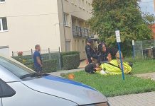 Chwile grozy w Zielonej Górze. Kobieta chciała wyskoczyć z okna. Na miejscu służby ratunkowe (ZDJĘCIA)