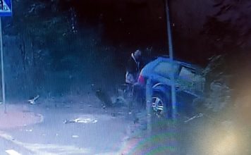 Ukrainiec wypadł z drogi na przejściu dla pieszych w Zielonej Górze. Może mówić o szczęściu (FILM CZYTELNIKA)