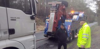 Pijany kierowca ciężarówki zatrzymany przez zielonogórską policję (ZDJĘCIA)