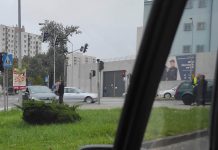 Kierujący citroenem uderzył w toyotę w Zielonej Górze (ZDJĘCIA CZYTELNIKA)