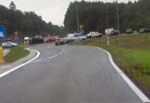 Zderzenie czterech samochodów w Zielonej Górze (ZDJĘCIE CZYTELNIKA)