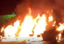 Tak płonęły samochody na osiedlu w Zielonej Górze. To było podpalenie (FILM, ZDJĘCIA CZYTELNIKA)