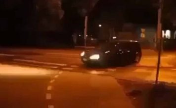 No, to się kierowca popisał driftem na rondzie. Zobaczcie film