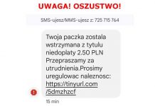 Oszuści wysyłają wiadomości sms z dopłatami, ostrzega zielonogórska policja