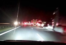 Kompletnie pijany kierowca mazdą uderzył w barierki na S3 pod Zieloną Górą