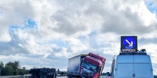 Wypadek na S3 koło Sulechowa. Tak służby ratunkowe jechały korytarzem życia (FILM)