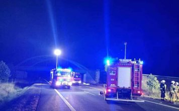 Śmiertelny wypadek na DK24 koło Chełmska. Zderzenie kii z ciężarówką