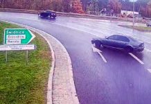 19-latek driftował BMW na rondzie w Zielonej Górze. Był zaskoczony wizytą policjantów i wysokim mandatem (FILM)