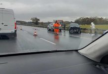 Uwaga. Zderzenie dwóch samochodów na S3 pod Zieloną Górą (ZDJĘCIA CZYTELNIKA)