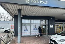 Złodzieje wysadzili bankomat PKO w Zielonej Górze
