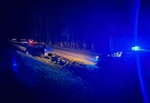 Kierująca wypadła z drogi w Kiełpinie koło Zielonej Góry