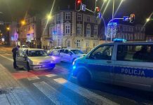 Pijany kierowca volkswagena zatrzymany nocą w centrum Zielonej Góry (ZDJĘCIA)