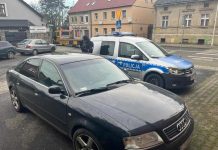 Pijany kierowca audi wpadł w Zielonej Górze (ZDJĘCIA)
