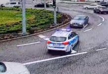 60-latek BMW wjechał pod prąd na rondo PCK w Zielonej Górze (FILM)