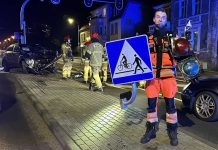 Zielona Góra. Kompletnie pijany kierowca ściął słup sygnalizacji świetlnej (ZDJĘCIA CZYTELNIKA)