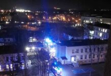 Pożar szpitala w Zielonej Górze i ewakuacja. Straż pożarna na miejscu