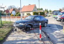 Mocne zderzenie samochodów na skrzyżowaniu w Zielonej Górze (ZDJĘCIA)