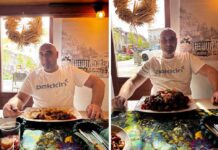 Zielona Góra. Pierwszy śmiałek siadł do gigantycznego placka po węgiersku w restauracji Sagan