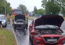 Wypadek w Zielonej Górze. Kobieta w ciąży przewieziona do szpitala