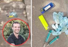 Zielona Góra. Dziecko znalazło zużyte strzykawki z igłami na chodniku pod blokiem