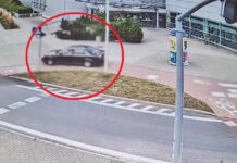 Pościg za audi w Zielonej Górze. Uciekinier jechał chodnikami i ścieżką dla rowerów. Był poszukiwany (FILM, ZDJĘCIA)