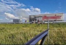 Pożar ciężarówki na S3 pod Zieloną Górą. Utrudnienia w ruchu