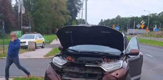 Zderzenie toyoty i hondy w Zielonej Górze. Na miejscu policja (ZDJĘCIA)