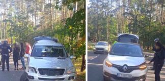 Zderzenie mercedesa i renault pod Zieloną Górą