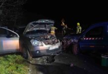 Pijany kierowca citroenem staranował nissana