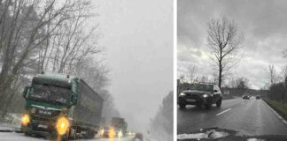 W Świdnicy śnieg sparaliżował ruch, za Świdnicą czarne drogi (ZDJĘCIA CZYTELNIKA)