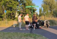 Zielona Góra. 17-latek na skuterze upadł wioząc 16-latkę
