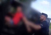 Tak wyglądało zatrzymanie pijanego lekarza pod Zieloną Górą. Nagranie z policyjnej kamery